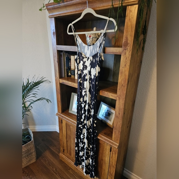 Anthropologie long silky dress - Picture 3 of 8